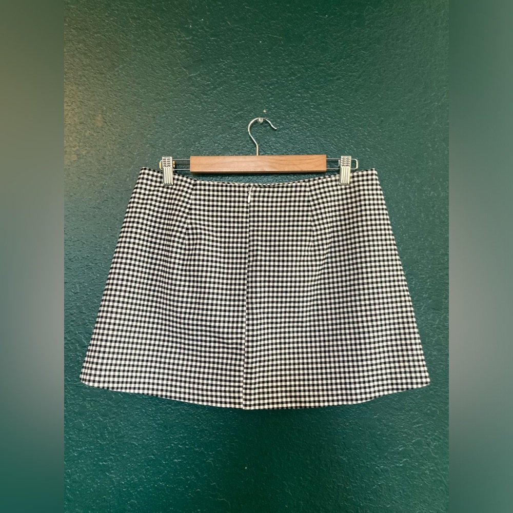URBAN OUTFITTERS 🔘 Classic Black and White Checkered mini skirt 🔘 large - Picture 3 of 9
